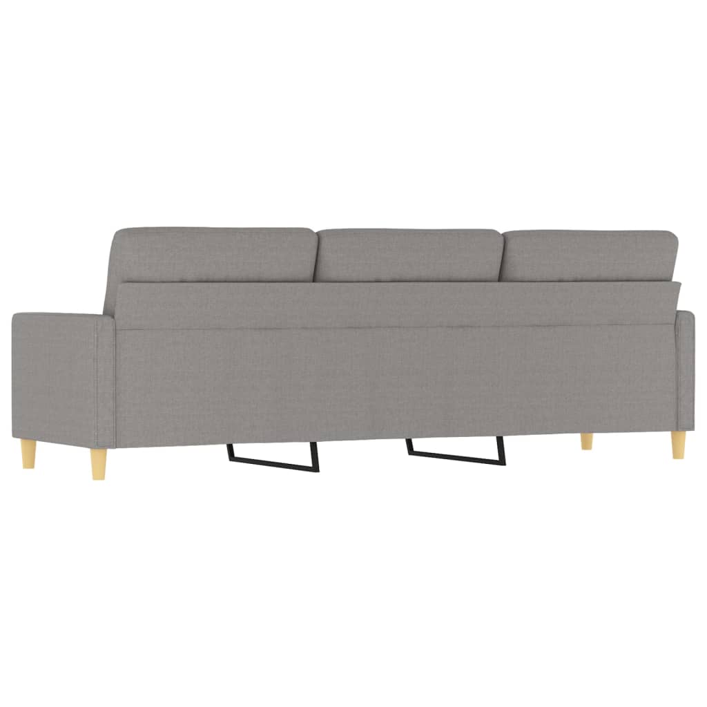 vidaXL 3-Seater Sofa Dark Gray 82.7" Fabric-3