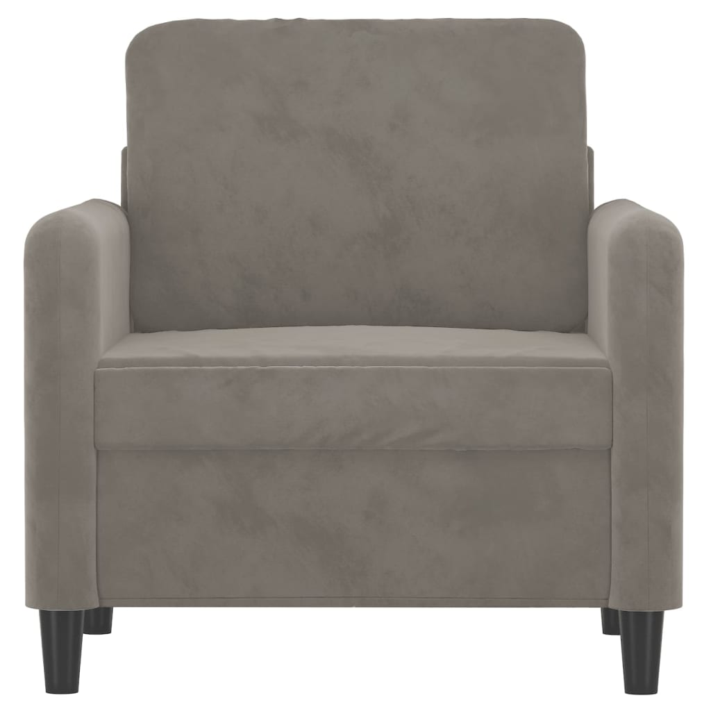 vidaXL Sofa Chair Living Room Accent Upholstered Chair with Armrest Velvet-30