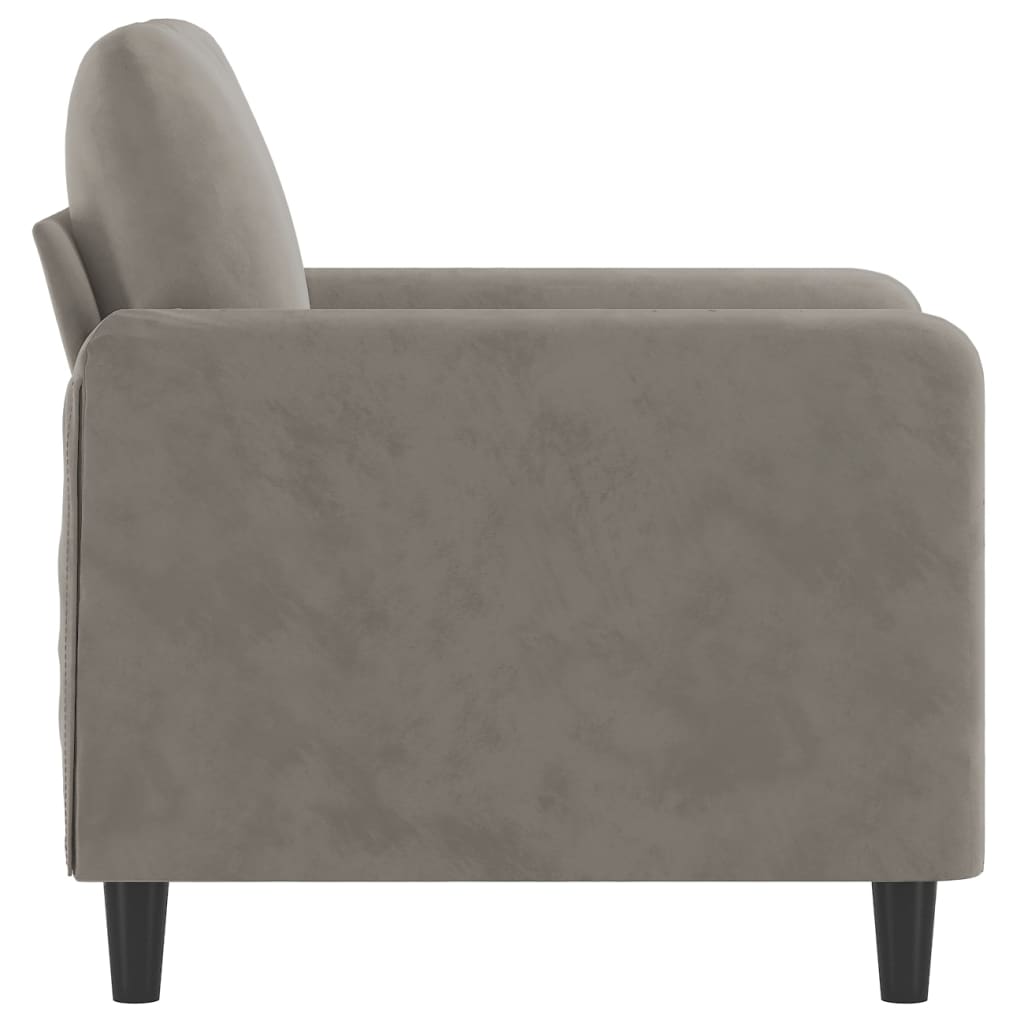 vidaXL Sofa Chair Living Room Accent Upholstered Chair with Armrest Velvet-36