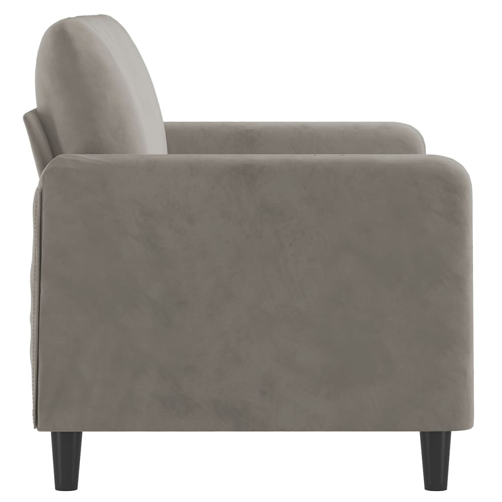 vidaXL Sofa Chair Living Room Accent Upholstered Chair with Armrest Velvet-63