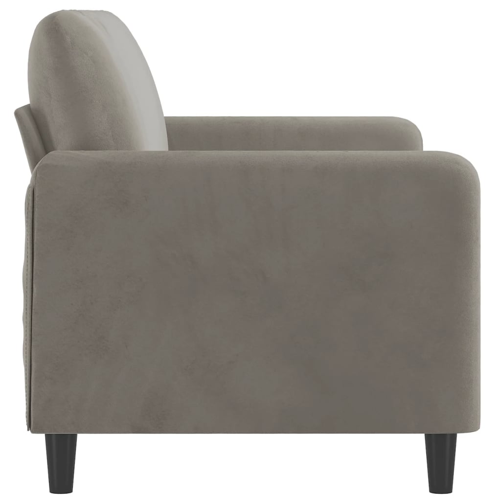 vidaXL Sofa Chair Living Room Accent Upholstered Chair with Armrest Velvet-32