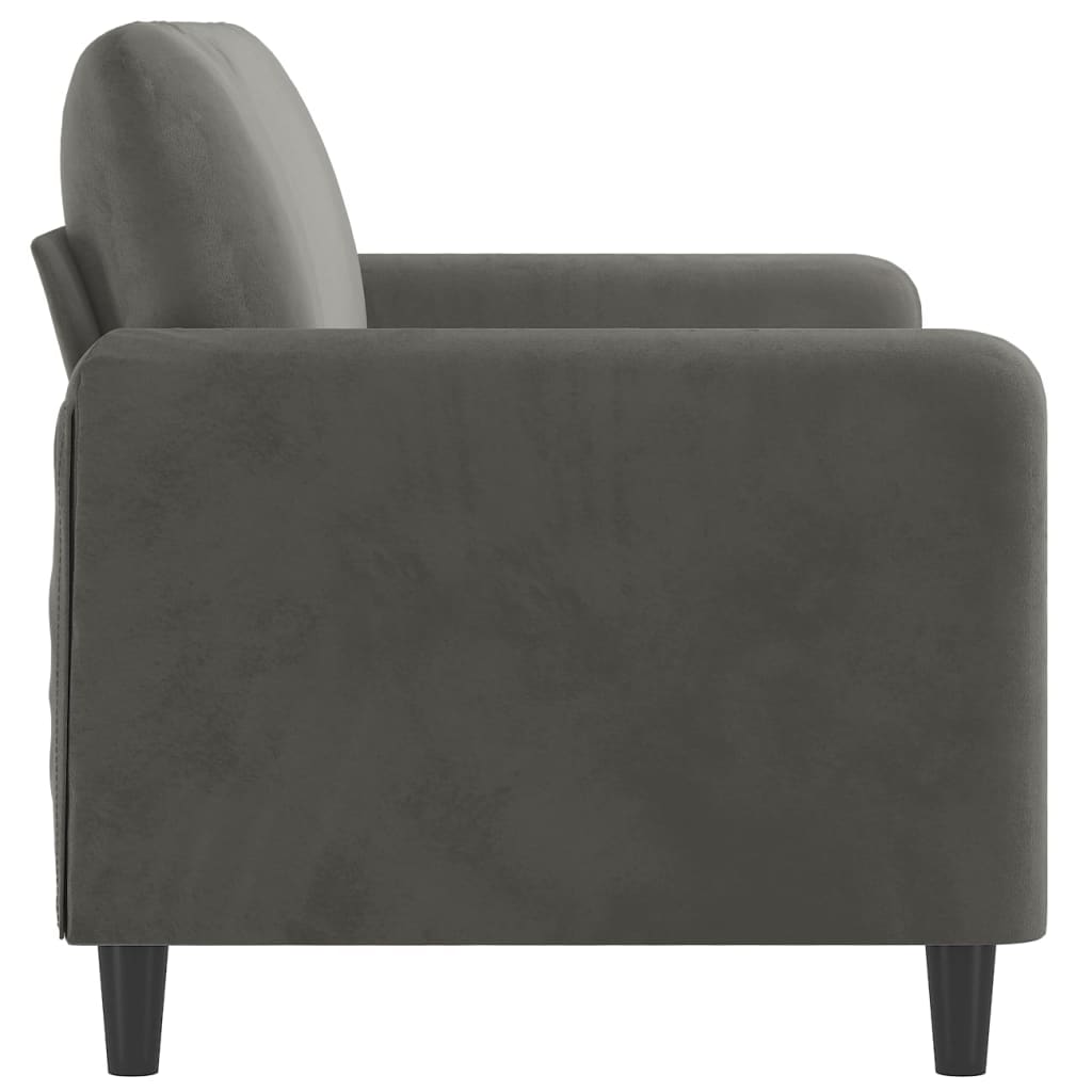 vidaXL Sofa Chair Living Room Accent Upholstered Chair with Armrest Velvet-46