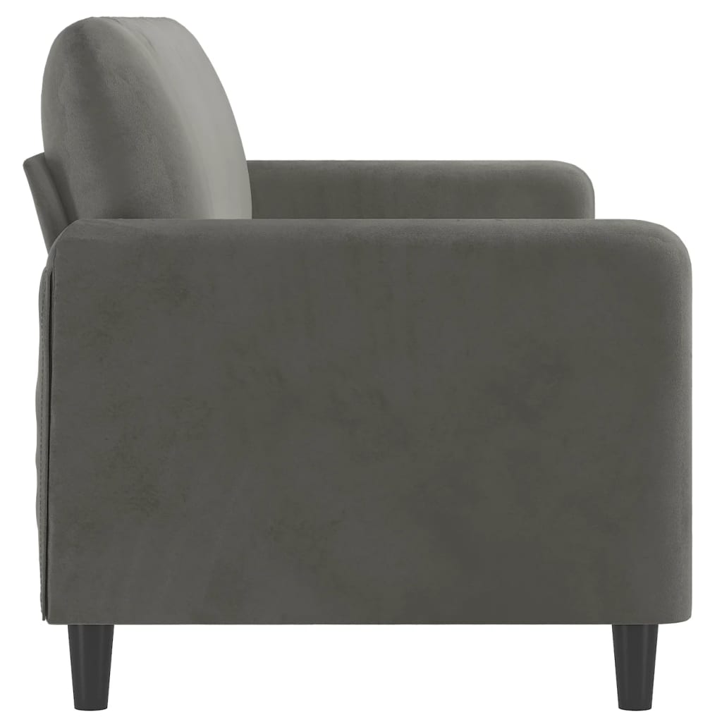 vidaXL Sofa Chair Living Room Accent Upholstered Chair with Armrest Velvet-55