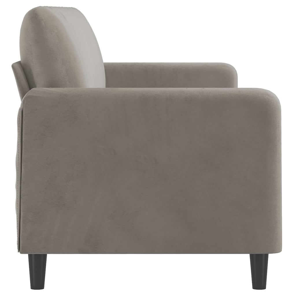 vidaXL Sofa Chair Living Room Accent Upholstered Chair with Armrest Velvet-62