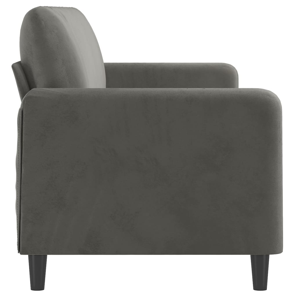 vidaXL Sofa Chair Living Room Accent Upholstered Chair with Armrest Velvet-24