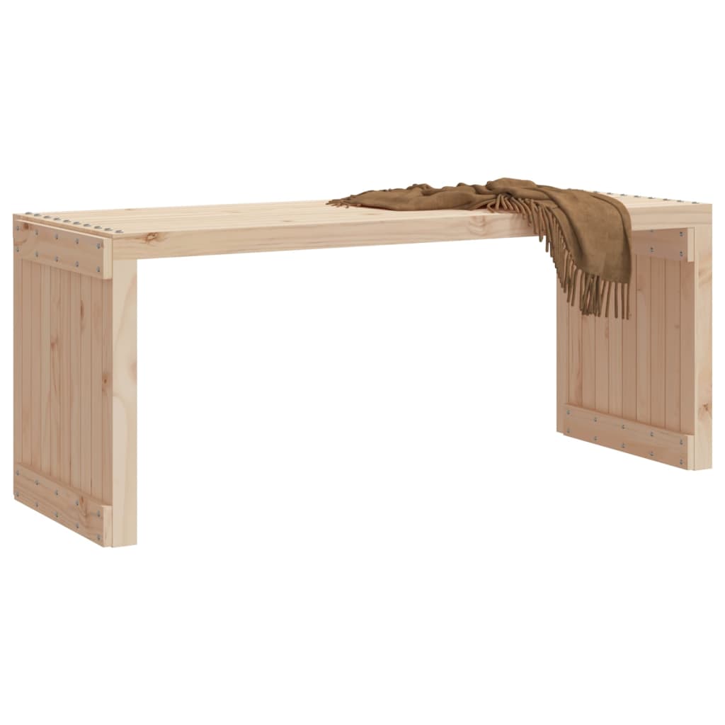 vidaXL Patio Bench Extendable Garden Bench Outdoor Seating Solid Wood Pine-0