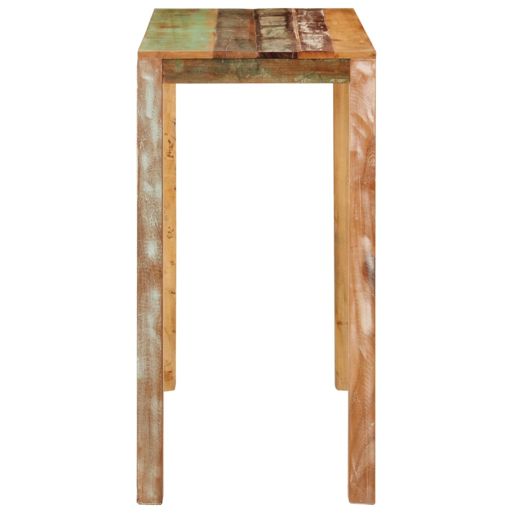 vidaXL Bar Table 44.1"x21.7"x42.5" Solid Wood Reclaimed-2