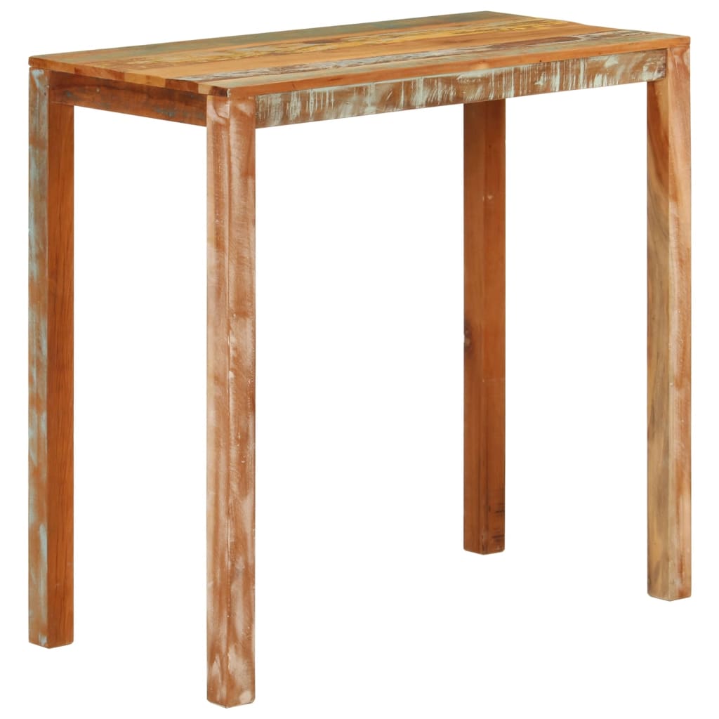 vidaXL Bar Table 44.1"x21.7"x42.5" Solid Wood Reclaimed-7