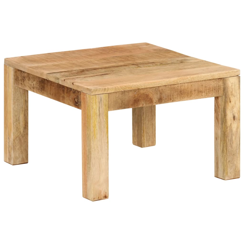 vidaXL Coffee Table 21.7"x21.7"x13.8" Solid Wood Mango-8