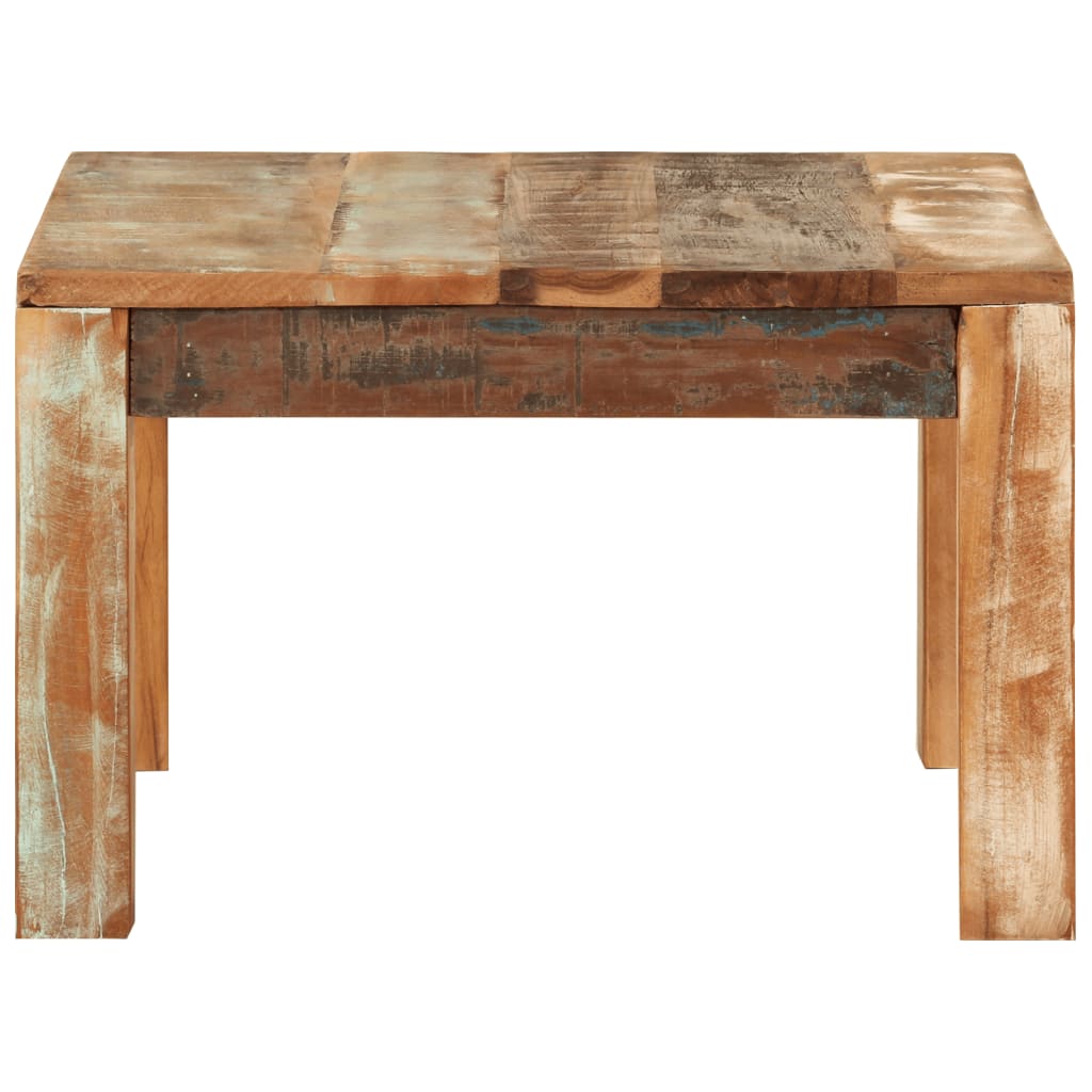 vidaXL Coffee Table 21.7"x21.7"x13.8" Solid Wood Reclaimed-1