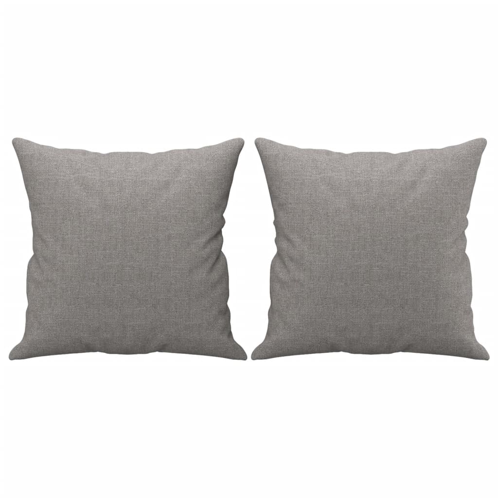 vidaXL 2-Seater Sofa with Pillows&Cushions Dark Gray 55.1" Fabric-43