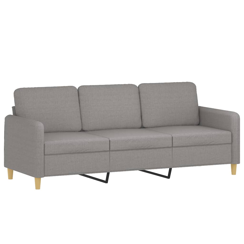 vidaXL 2-Seater Sofa with Pillows&Cushions Dark Gray 55.1" Fabric-18