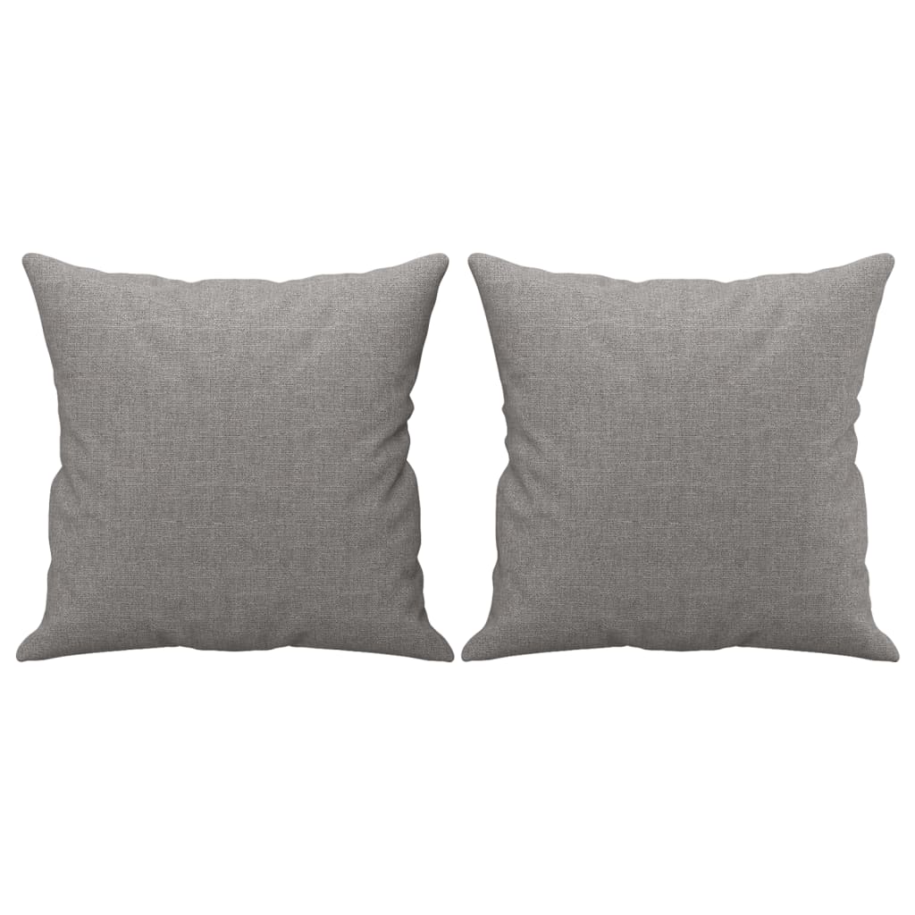 vidaXL 2-Seater Sofa with Pillows&Cushions Dark Gray 55.1" Fabric-40