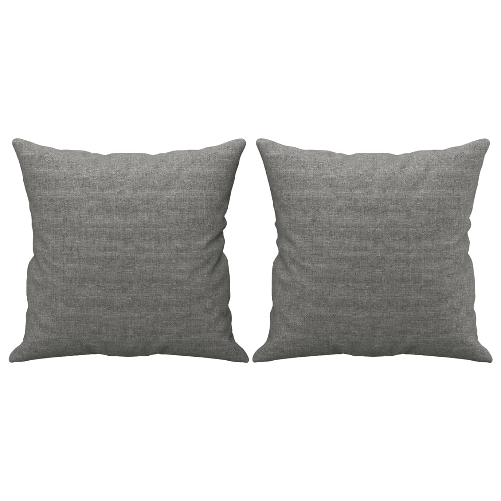 vidaXL 2-Seater Sofa with Pillows&Cushions Dark Gray 55.1" Fabric-24