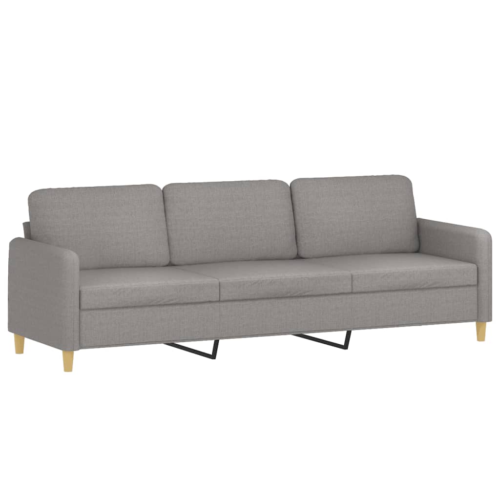 vidaXL 2-Seater Sofa with Pillows&Cushions Dark Gray 55.1" Fabric-15
