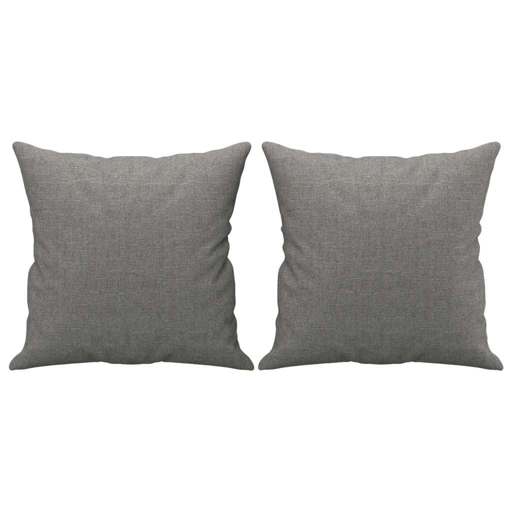 vidaXL 2-Seater Sofa with Pillows&Cushions Dark Gray 55.1" Fabric-46