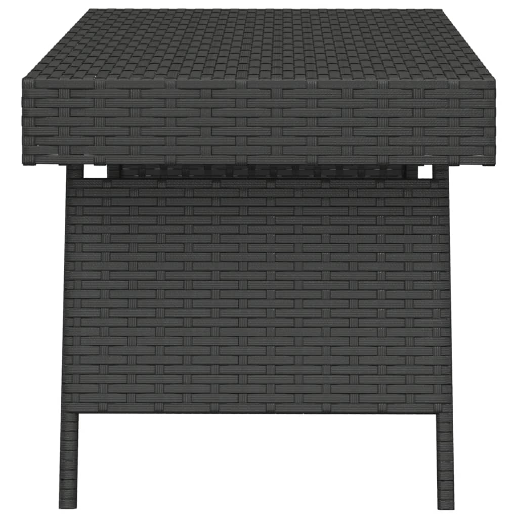vidaXL Foldable Side Table Outdoor Wicker Folding Couch Table Poly Rattan-10
