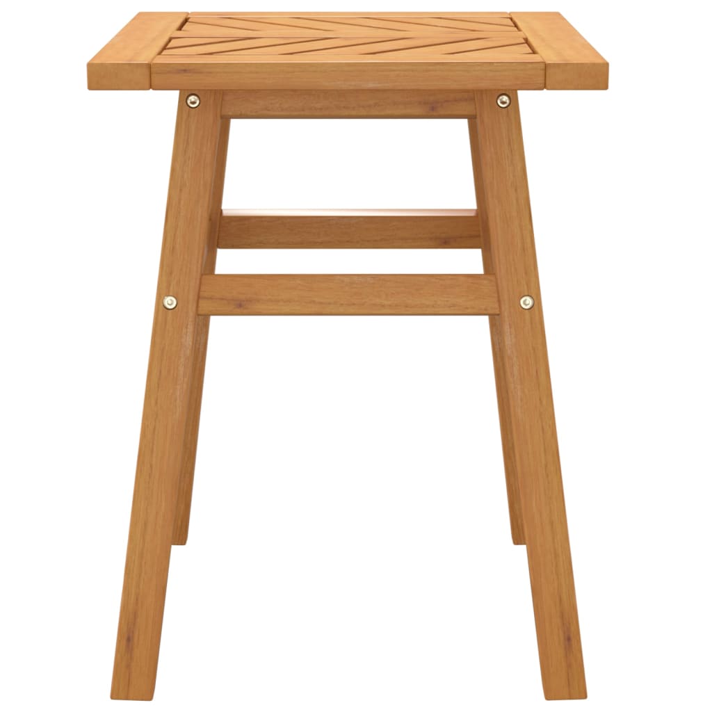 vidaXL Side Table 17.7"x17.7"x23.6" Solid Wood Acacia-2