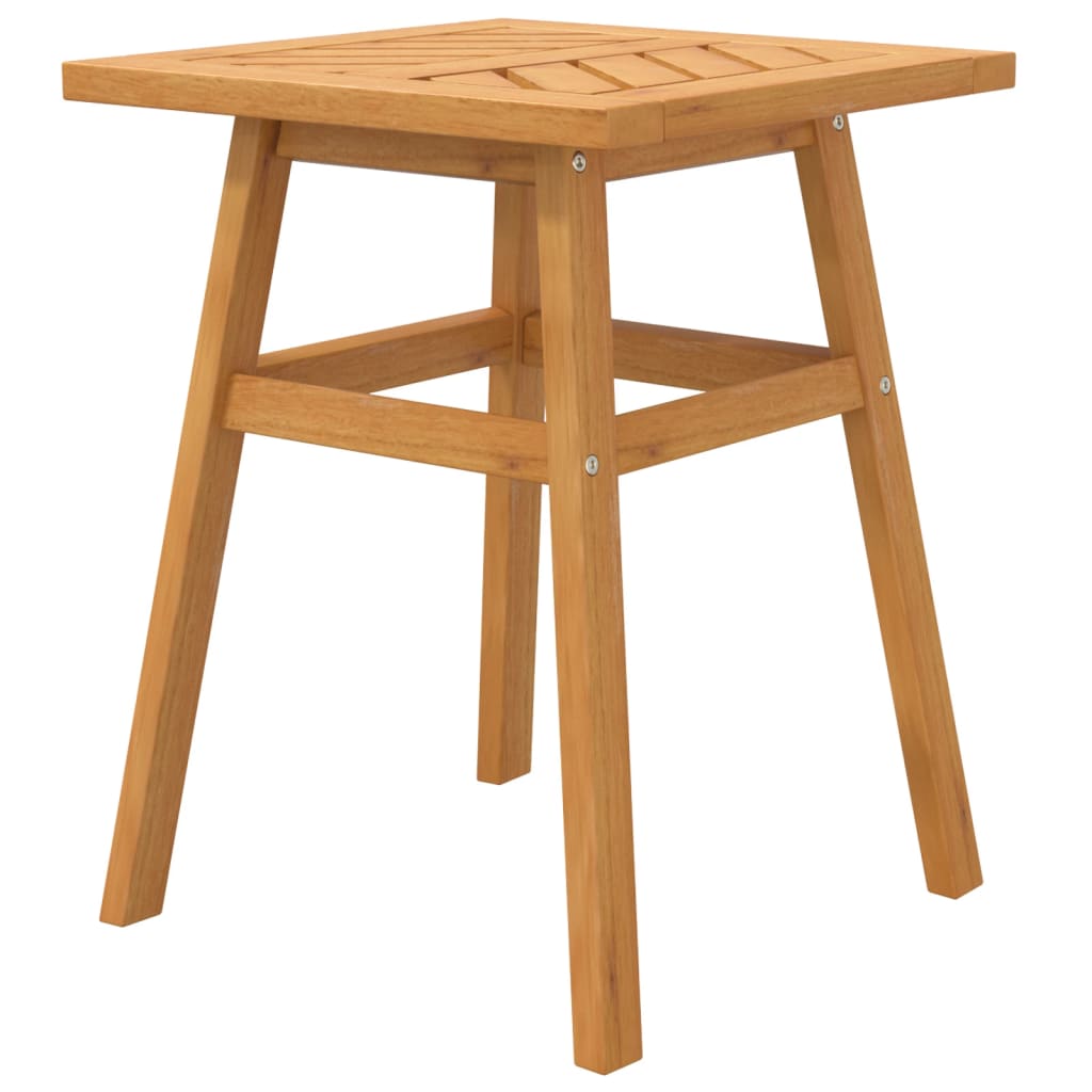 vidaXL Side Table 17.7"x17.7"x23.6" Solid Wood Acacia-3