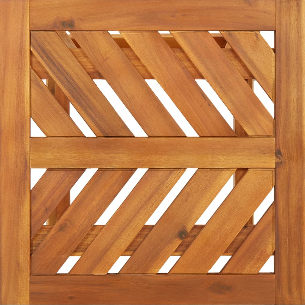 vidaXL Side Table 17.7"x17.7"x23.6" Solid Wood Acacia-4