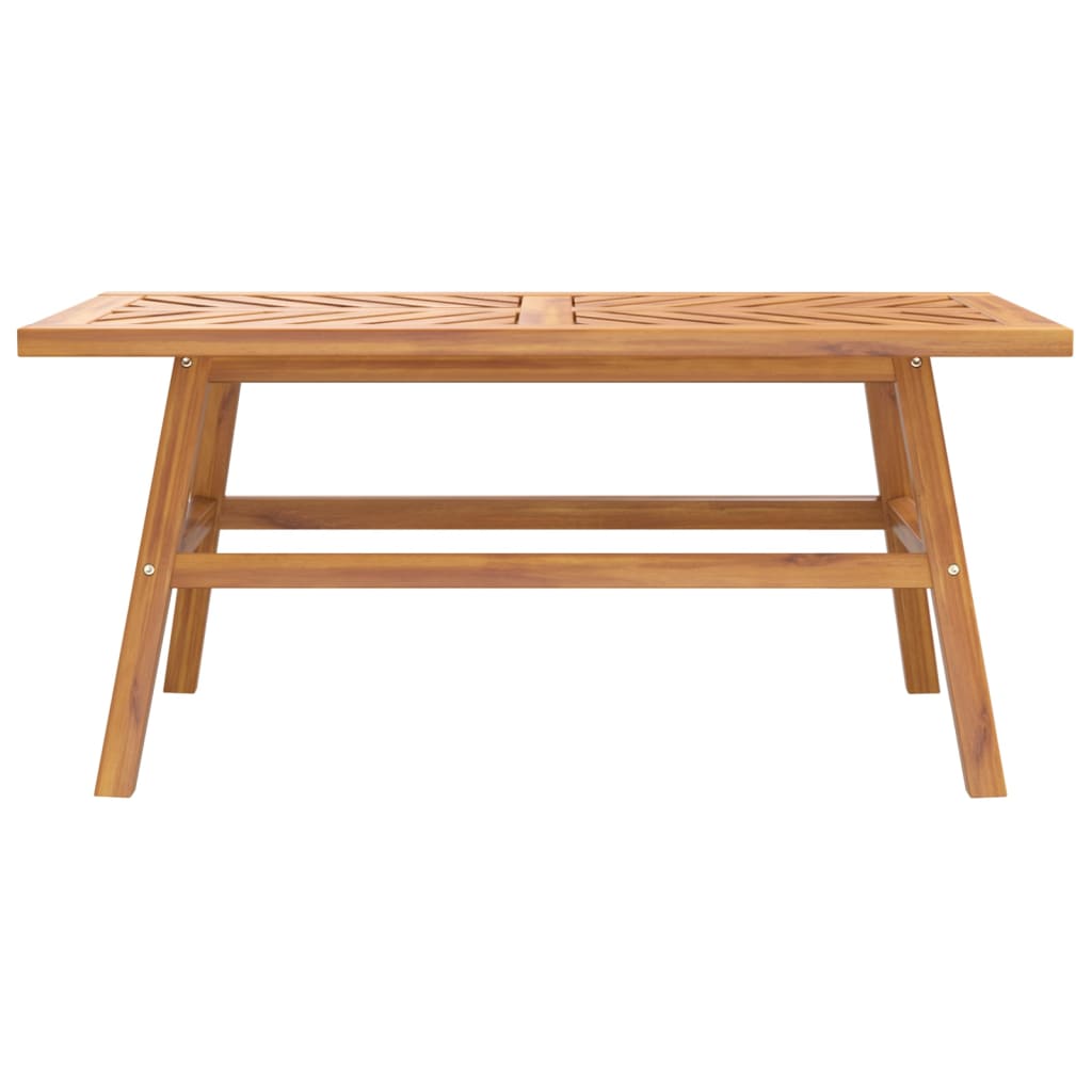 vidaXL Coffee Table 39.4"x19.7"x17.7" Solid Wood Acacia-1