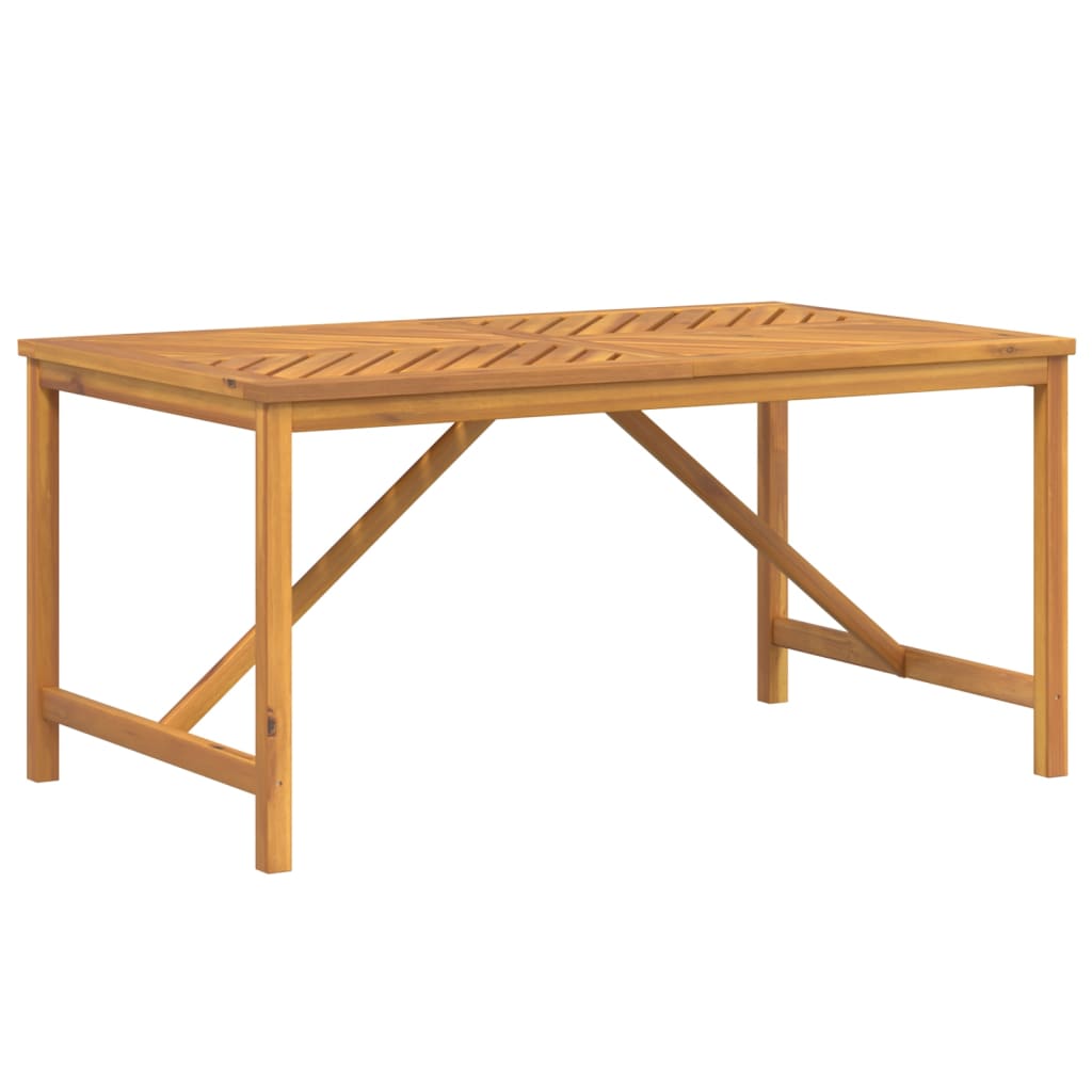vidaXL Patio Table Outdoor Patio Furniture Dining Table Solid Wood Acacia-3