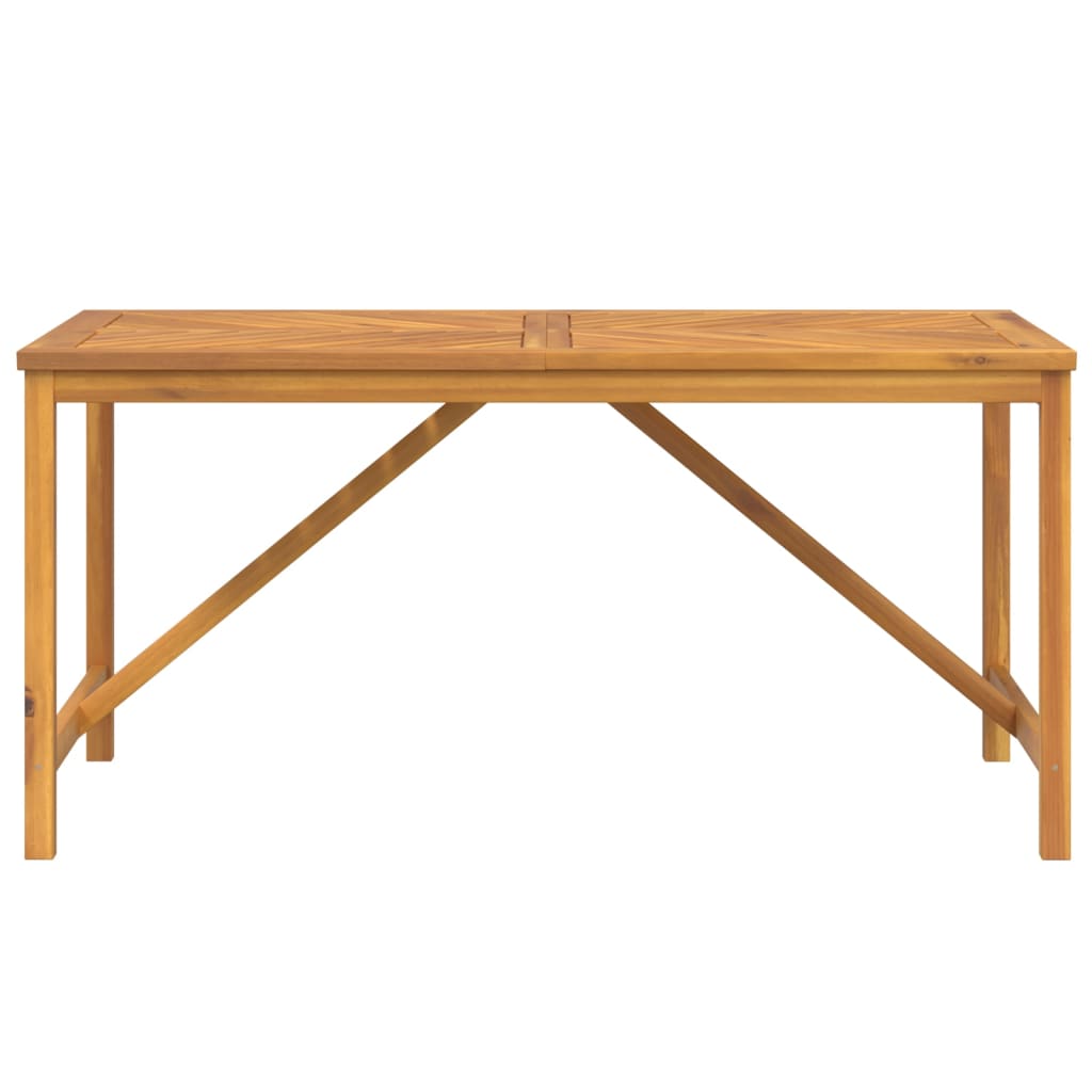 vidaXL Patio Table Outdoor Patio Furniture Dining Table Solid Wood Acacia-10