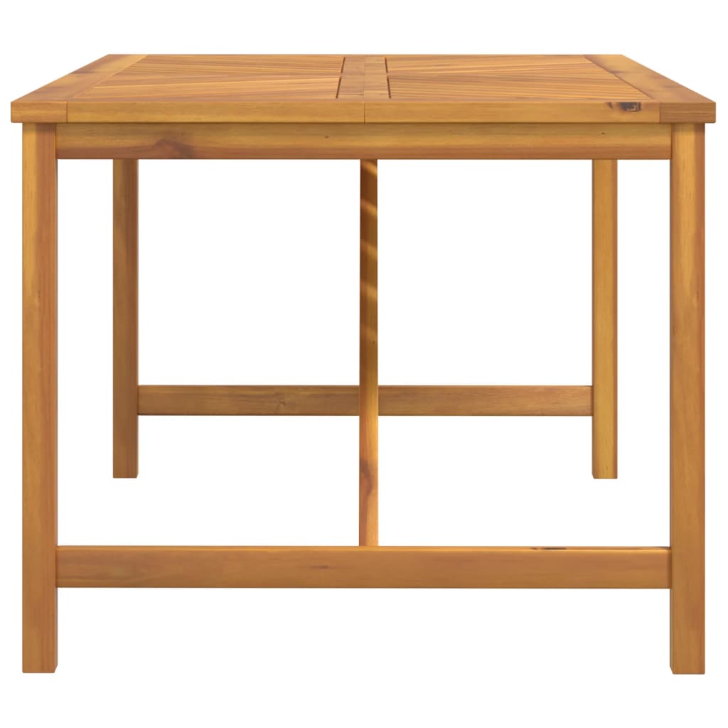 vidaXL Patio Table Outdoor Patio Furniture Dining Table Solid Wood Acacia-13
