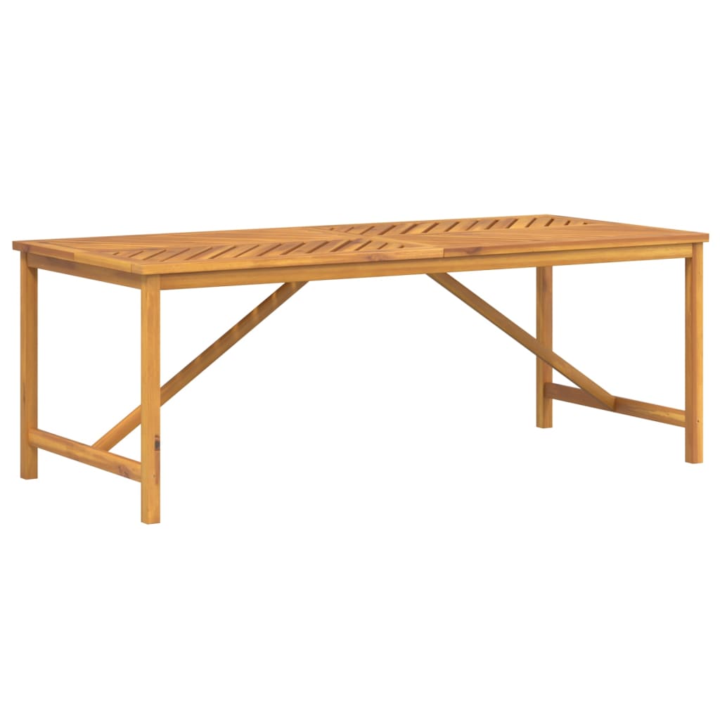 vidaXL Patio Table Outdoor Patio Furniture Dining Table Solid Wood Acacia-6