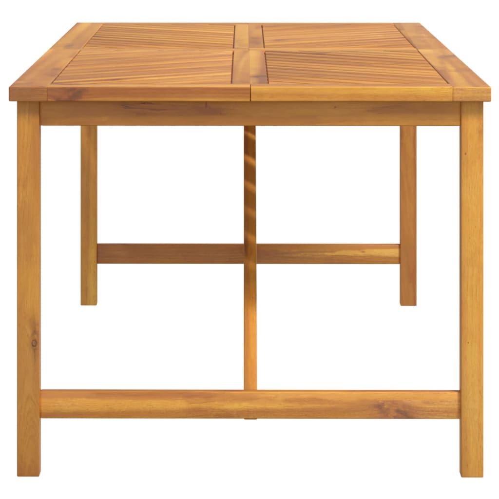 vidaXL Patio Table Outdoor Patio Furniture Dining Table Solid Wood Acacia-5