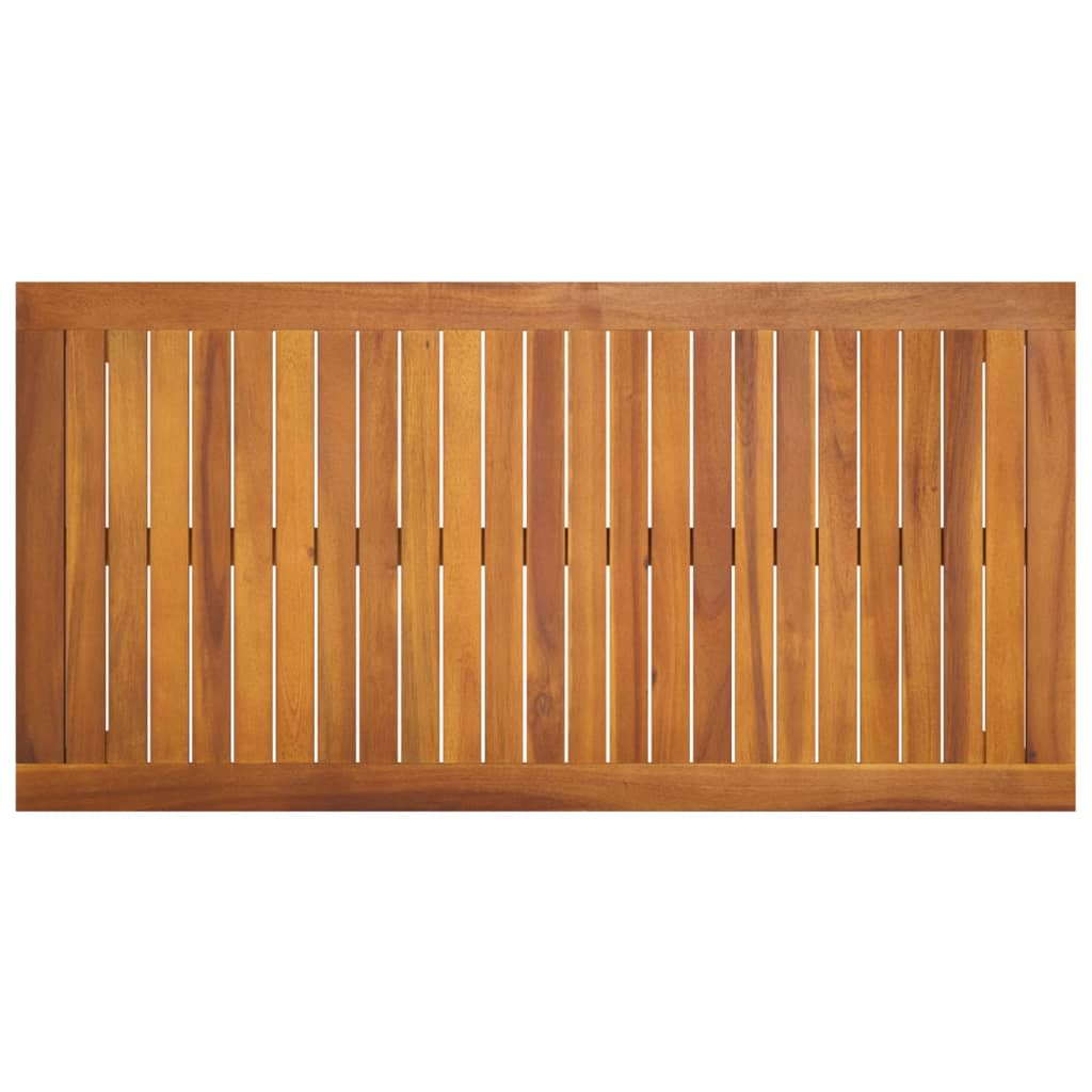 vidaXL Patio Table 43.3"x21.7"x26.4" Solid Wood Acacia-3