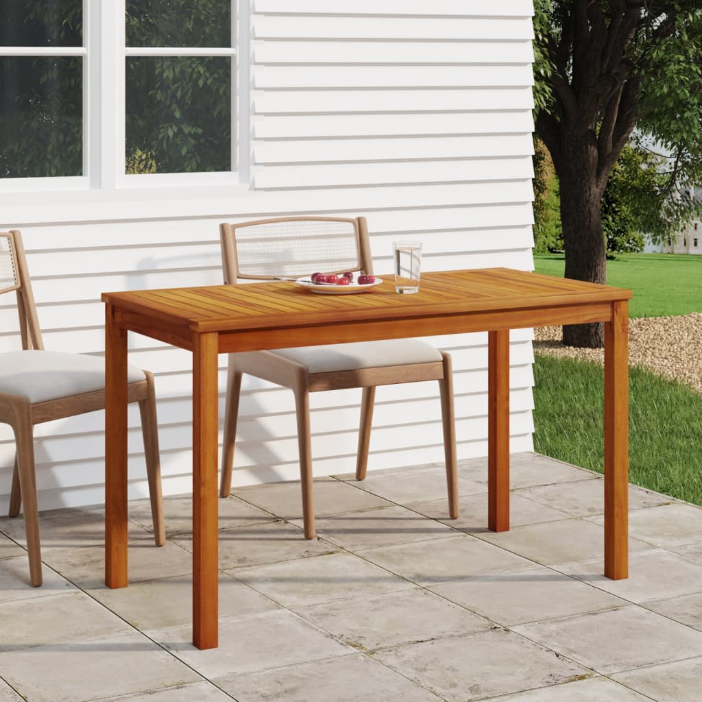 vidaXL Patio Table 43.3"x21.7"x26.4" Solid Wood Acacia-0