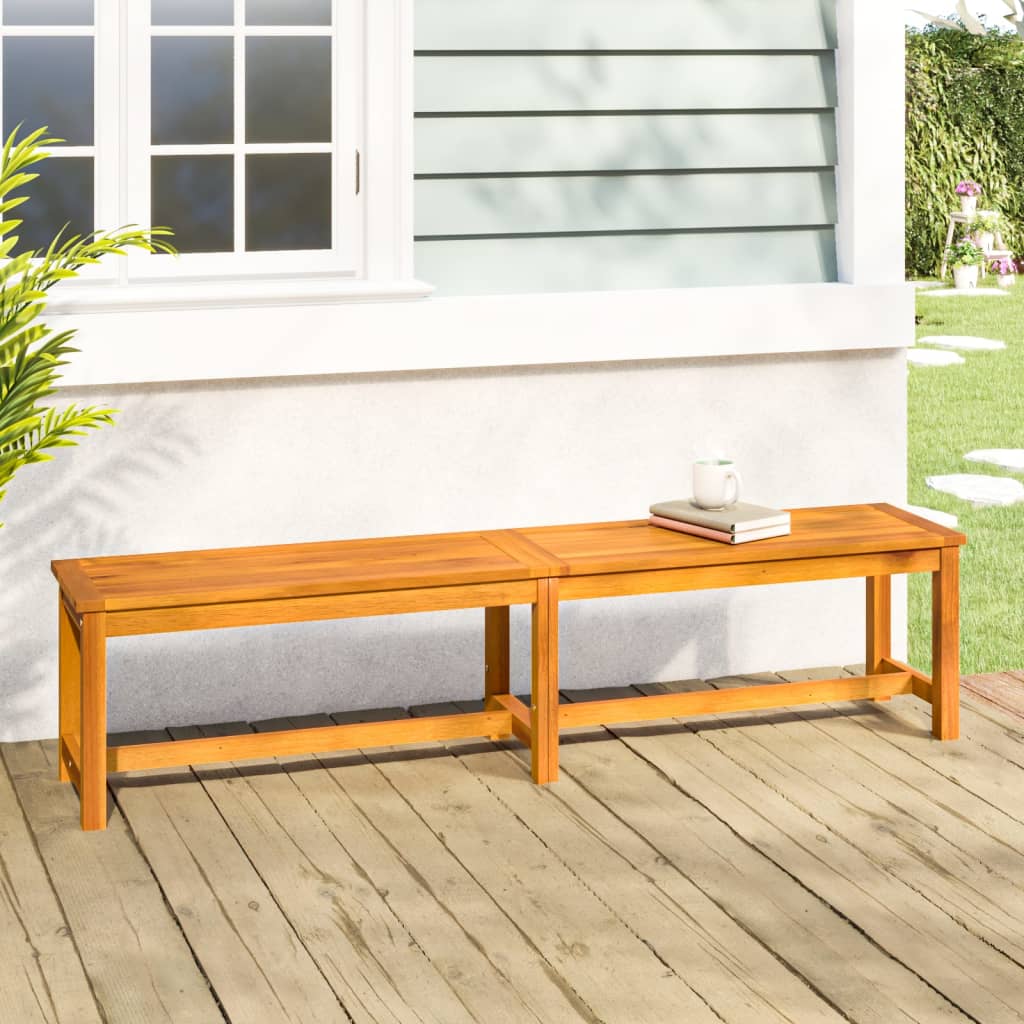 vidaXL Garden Bench Wooden Patio Park Bench Outdoor Seating Solid Wood Acacia-9