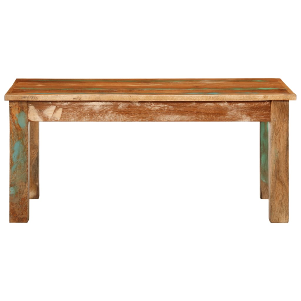 vidaXL Coffee Table 39.4"x21.7"x17.7" Solid Wood Reclaimed-0