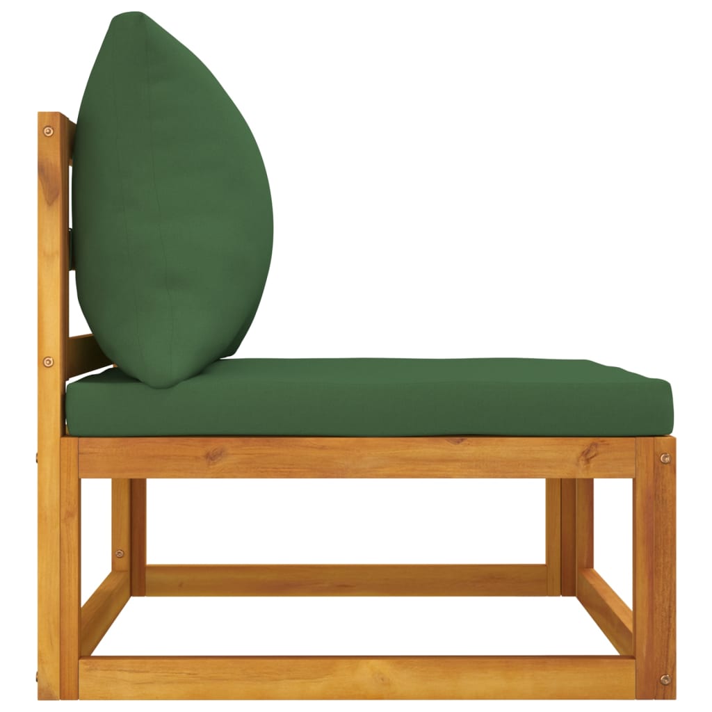 vidaXL 2 Piece Patio Sofa Set with Cushions Solid Wood Acacia-3
