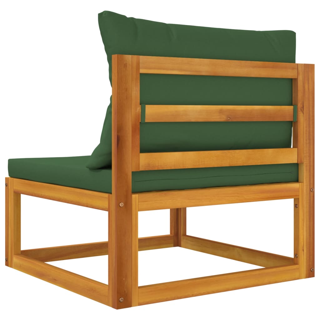vidaXL 2 Piece Patio Sofa Set with Cushions Solid Wood Acacia-4