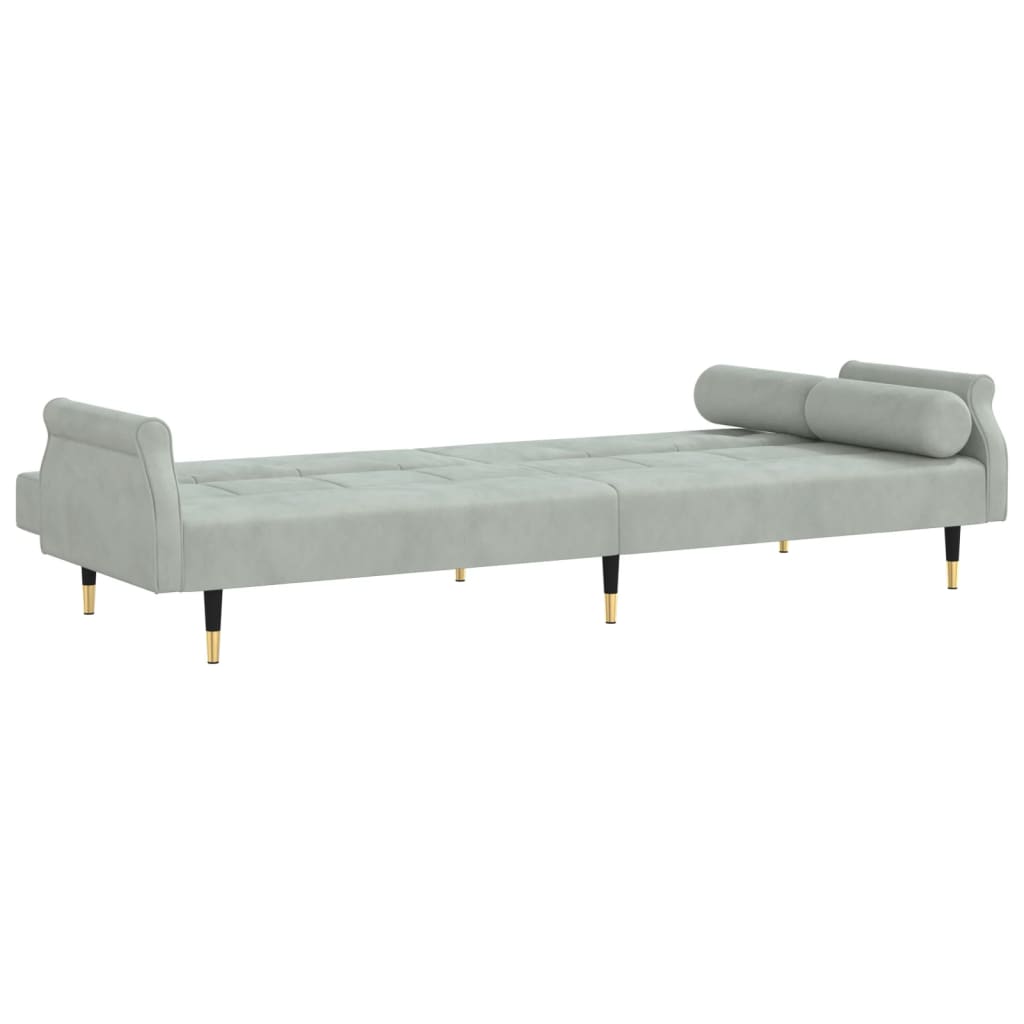vidaXL Sofa Bed Loveseat Convertible Sofa Bed with Cushions for Studio Velvet-7