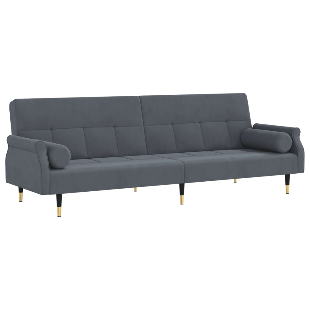 vidaXL Sofa Bed Loveseat Convertible Sofa Bed with Cushions for Studio Velvet-6