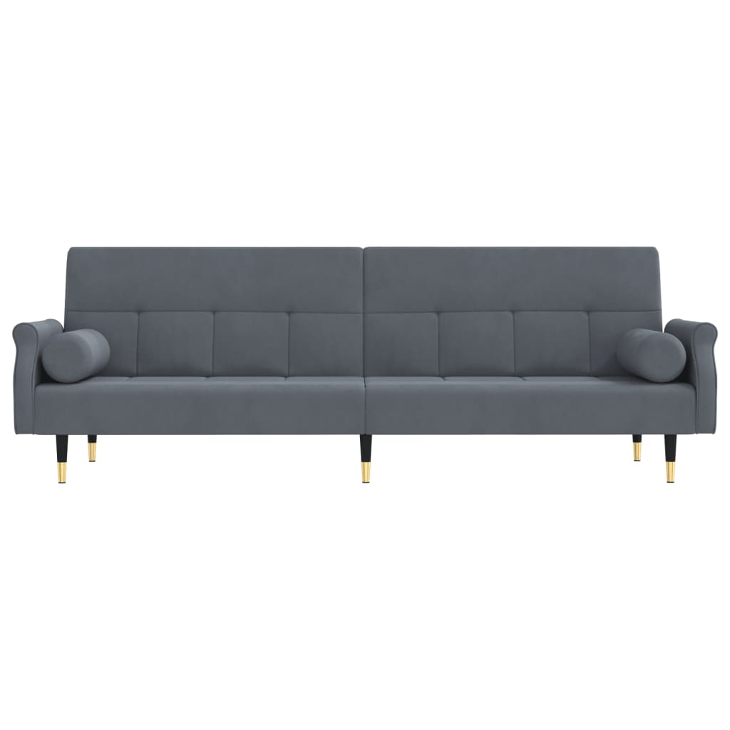 vidaXL Sofa Bed Loveseat Convertible Sofa Bed with Cushions for Studio Velvet-22