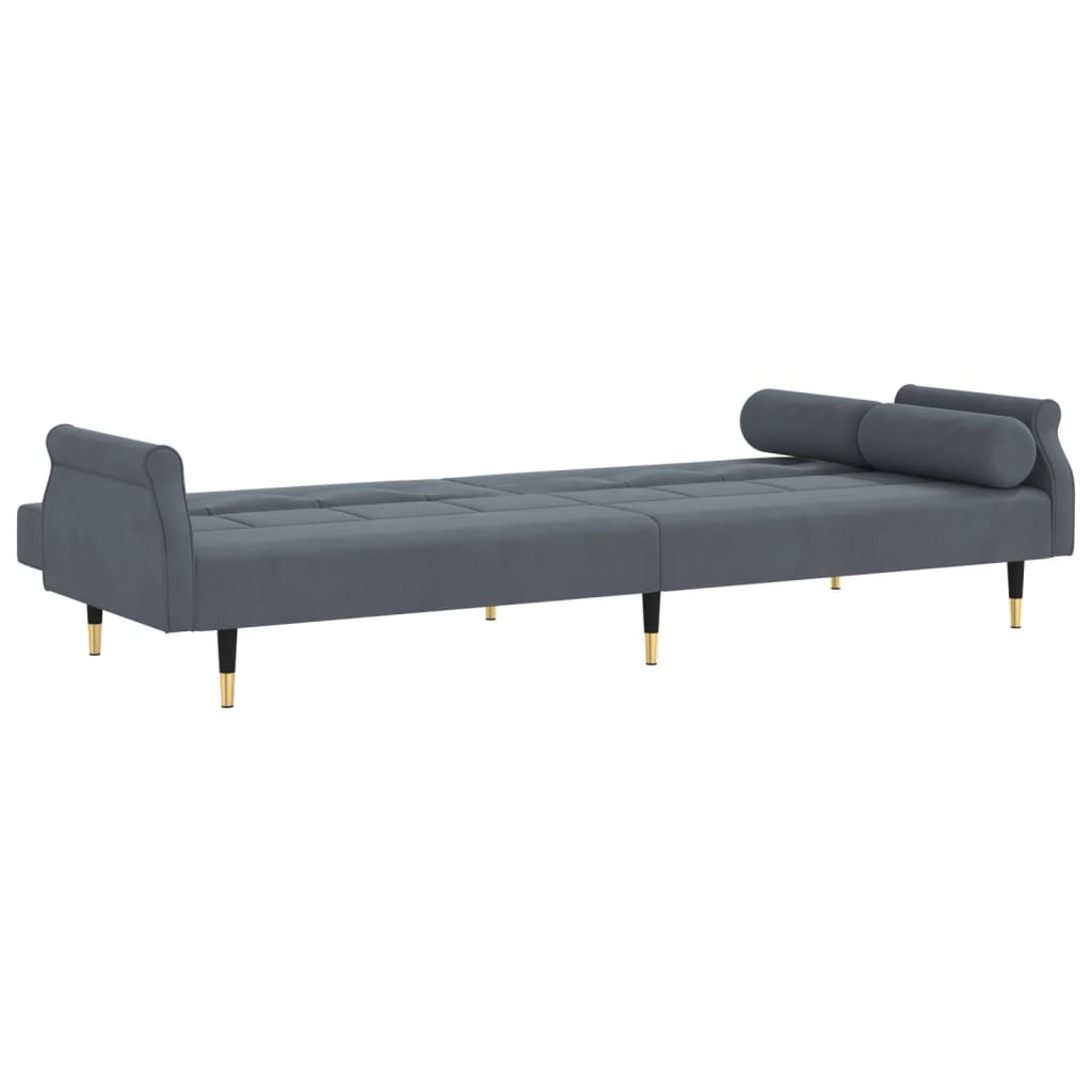 vidaXL Sofa Bed Loveseat Convertible Sofa Bed with Cushions for Studio Velvet-15