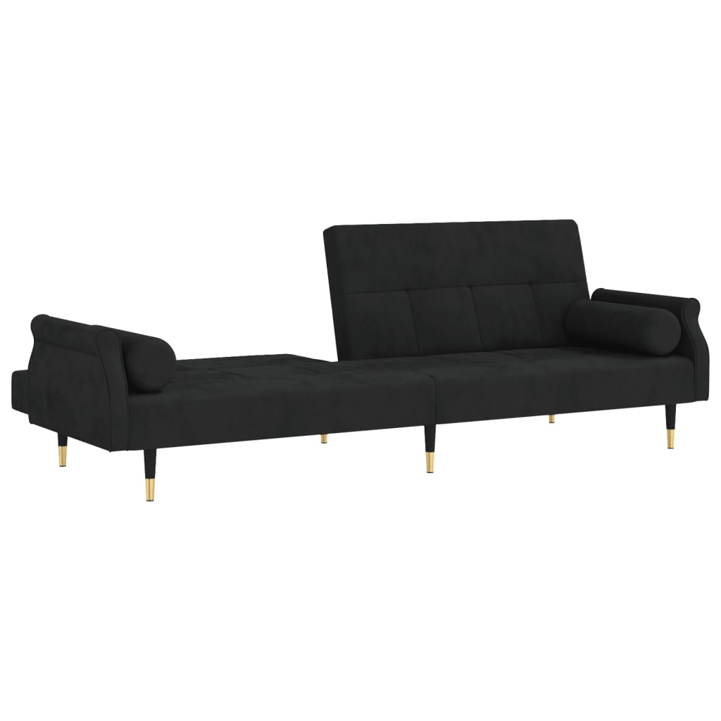 vidaXL Sofa Bed Loveseat Convertible Sofa Bed with Cushions for Studio Velvet-26