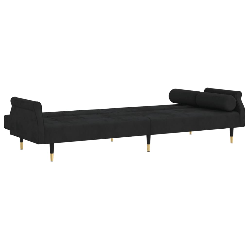 vidaXL Sofa Bed Loveseat Convertible Sofa Bed with Cushions for Studio Velvet-32