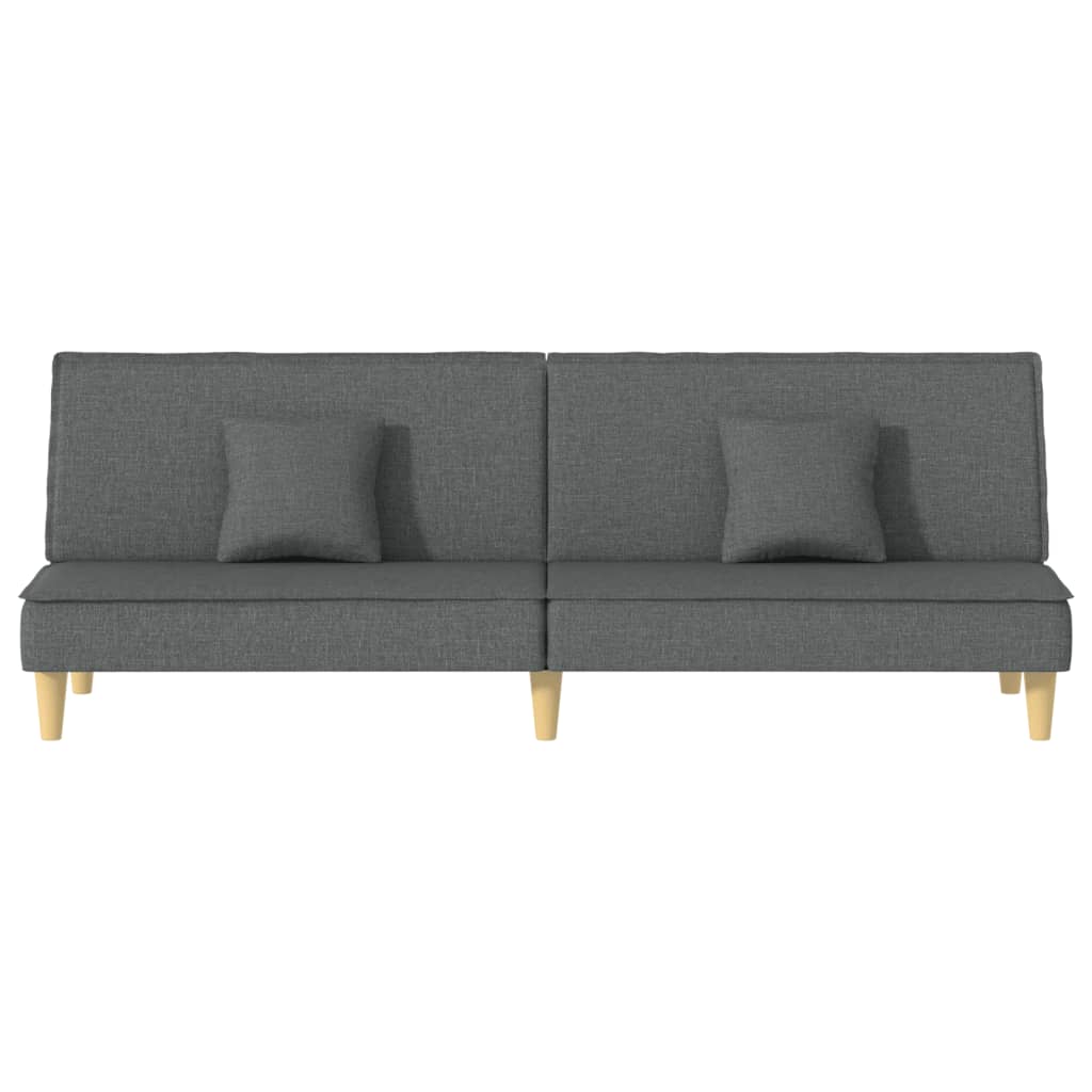 vidaXL Sofa Bed Modern Loveseat Sleeper Sofa Guest Bed with Pillows Fabric-9