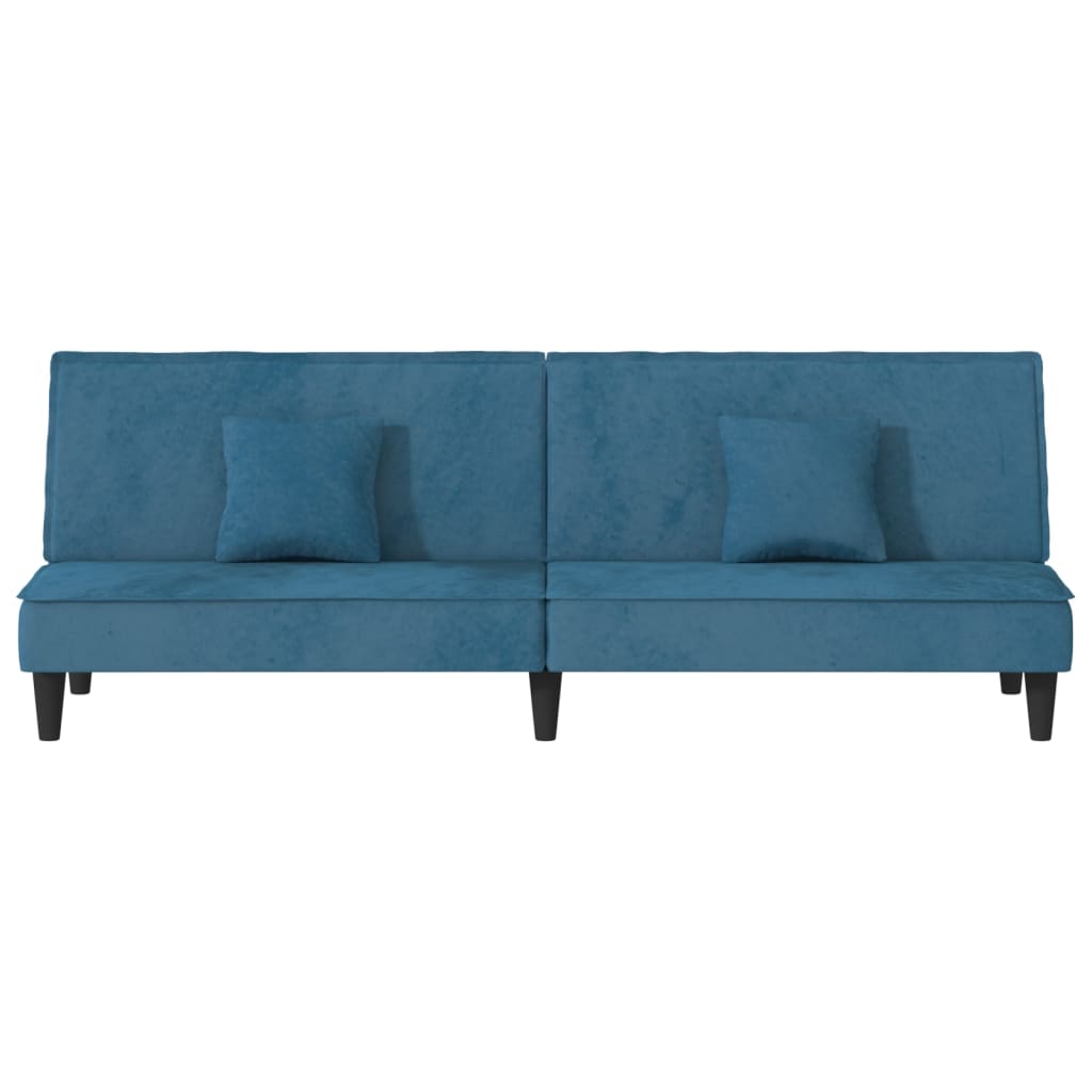 vidaXL 2-Seater Sofa Bed Velvet Recliner Loveseat Folding Daybed Multi Colors-56