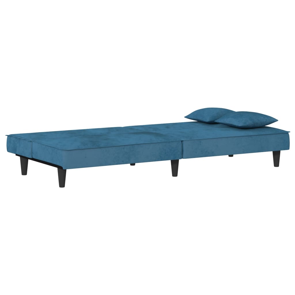 vidaXL 2-Seater Sofa Bed Velvet Recliner Loveseat Folding Daybed Multi Colors-13