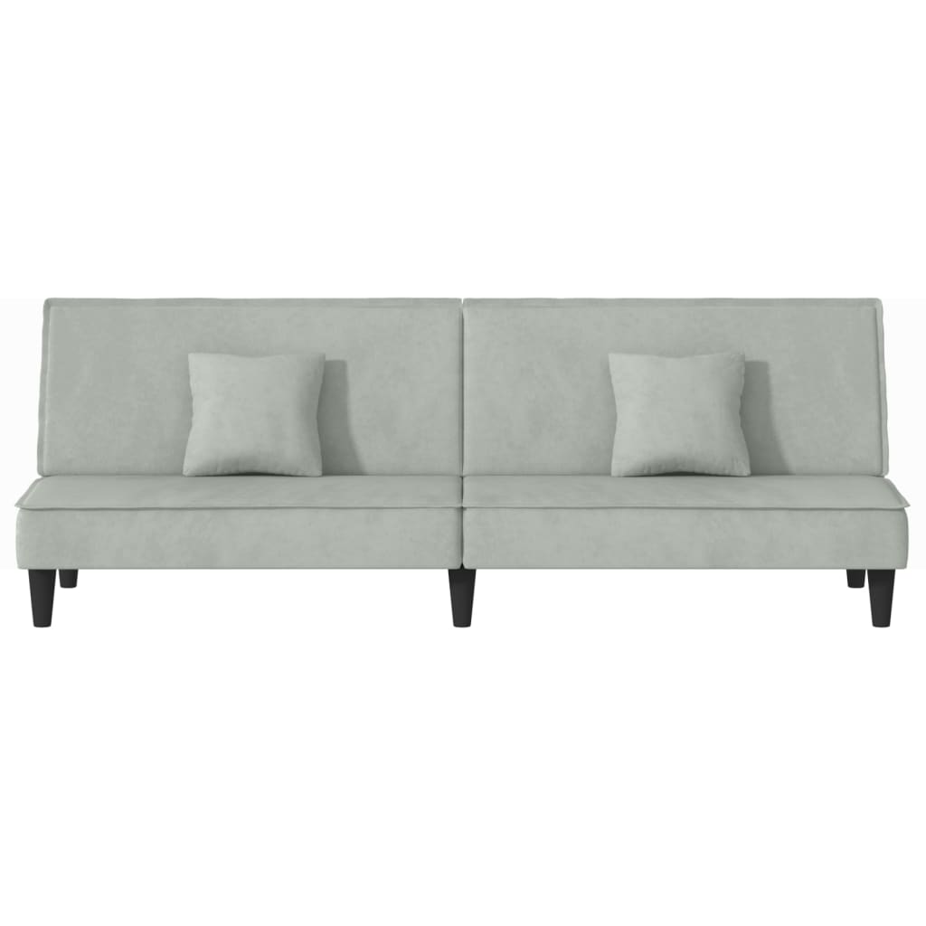 vidaXL 2-Seater Sofa Bed Velvet Recliner Loveseat Folding Daybed Multi Colors-23