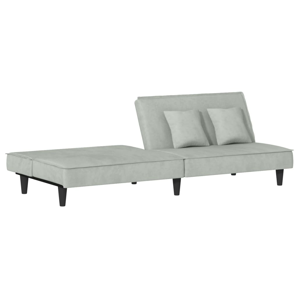 vidaXL 2-Seater Sofa Bed Velvet Recliner Loveseat Folding Daybed Multi Colors-44