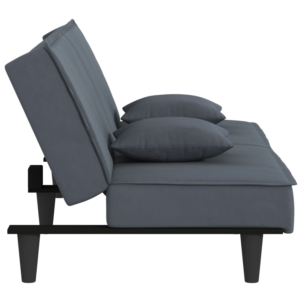 vidaXL 2-Seater Sofa Bed Velvet Recliner Loveseat Folding Daybed Multi Colors-61