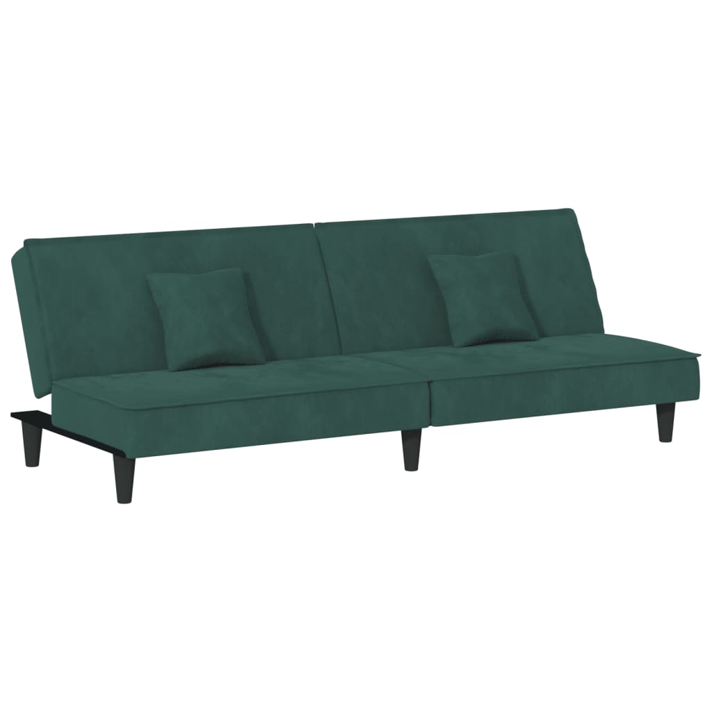 vidaXL 2-Seater Sofa Bed Velvet Recliner Loveseat Folding Daybed Multi Colors-57
