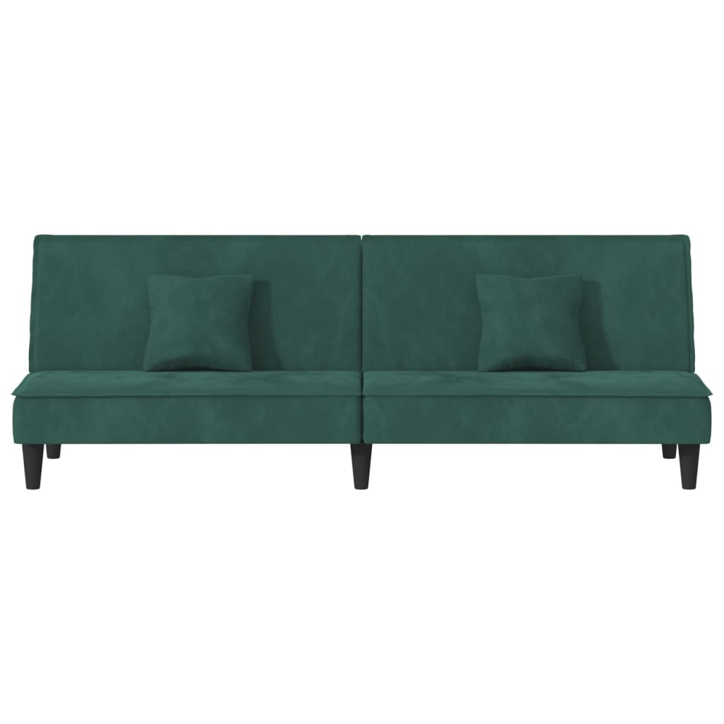 vidaXL 2-Seater Sofa Bed Velvet Recliner Loveseat Folding Daybed Multi Colors-26